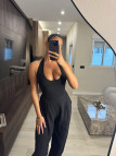 TOP HALTER LICRA FRÍA - NEGRO
