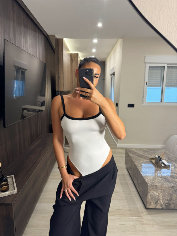 BODY DUO LICRA - BLANCO