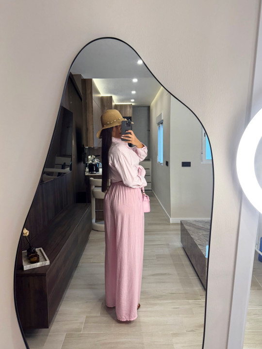 CAMISA OVER PASTEL - ROSA