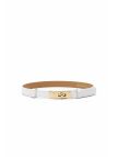CINTURÓN HERMS (PIEL 100%) - BLANCO