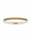 CINTURÓN HERMS (PIEL 100%) - BLANCO