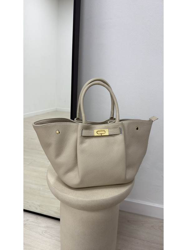 BOLSO PREMIUM DE PIEL 100% - HUESO