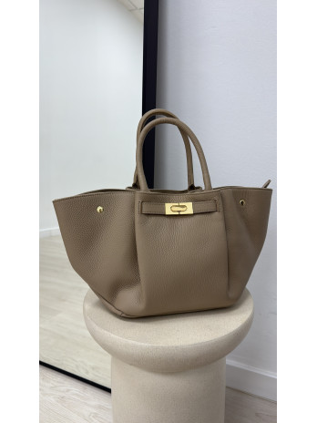BOLSO PREMIUM DE PIEL 100% - TOUPE