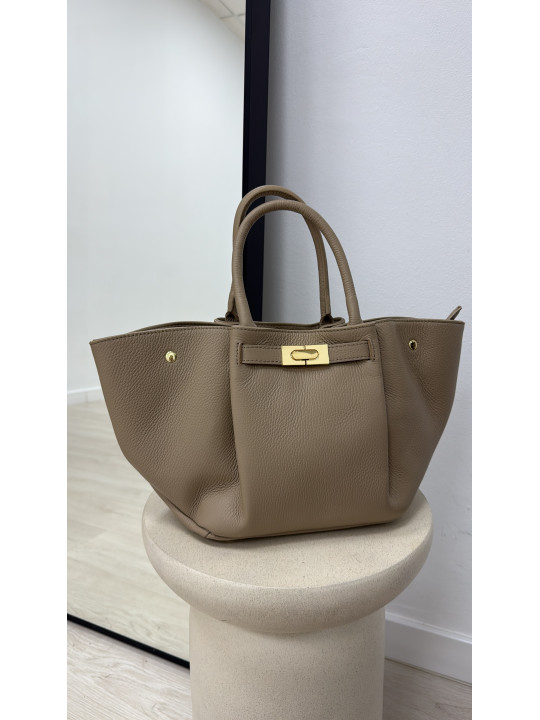 BOLSO PREMIUM DE PIEL 100% - TOUPE
