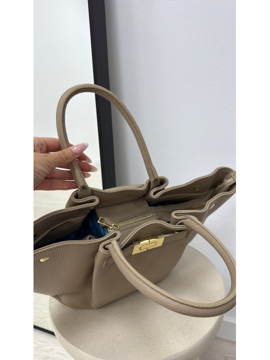 BOLSO PREMIUM DE PIEL 100% - TOUPE