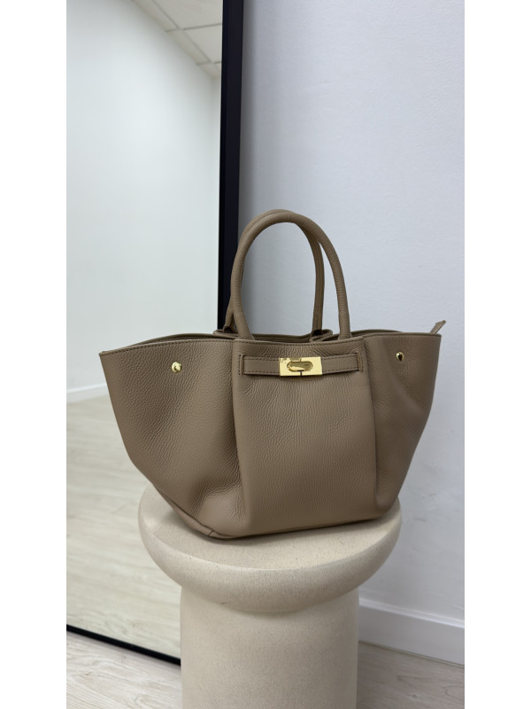 BOLSO PREMIUM DE PIEL 100% - TOUPE