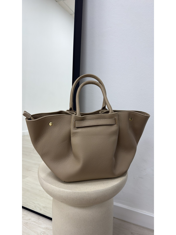 BOLSO PREMIUM DE PIEL 100% - TOUPE