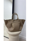 BOLSO PREMIUM DE PIEL 100% - TOUPE
