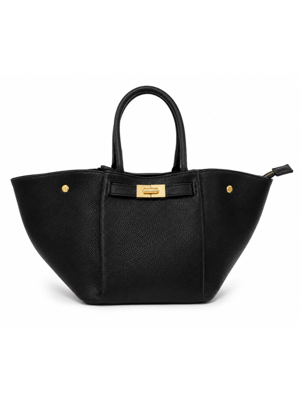 BOLSO PREMIUM DE PIEL 100% - NEGRO