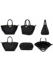 BOLSO PREMIUM DE PIEL 100% - NEGRO