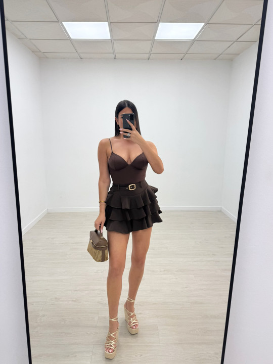 TOP SARA - MARRÓN
