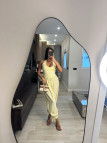 PANTALÓN GLOBO LAZADA - AMARILLO