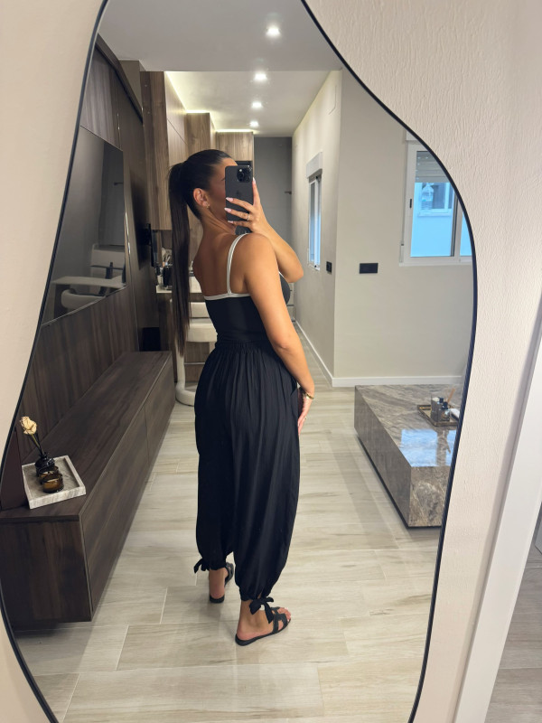 PANTALÓN GLOBO LAZADA - NEGRO