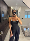 PANTALÓN GLOBO LAZADA - NEGRO