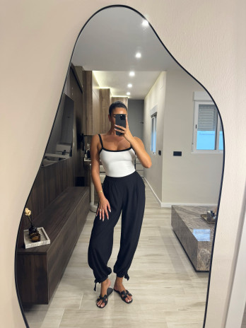 PANTALÓN GLOBO LAZADA - NEGRO