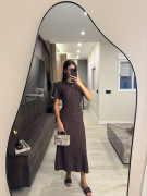 VESTIDO SANDRO EXCLUSIVO - MARRÓN