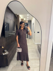 VESTIDO SANDRO EXCLUSIVO - MARRÓN