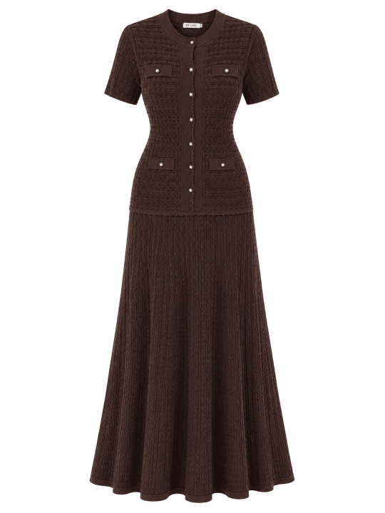 VESTIDO SANDRO EXCLUSIVO - MARRÓN