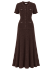 VESTIDO SANDRO EXCLUSIVO - MARRÓN