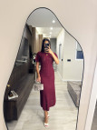 VESTIDO SANDRO EXCLUSIVO - TINTO