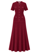 VESTIDO SANDRO EXCLUSIVO - TINTO