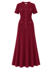 VESTIDO SANDRO EXCLUSIVO - TINTO