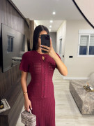 VESTIDO SANDRO EXCLUSIVO - TINTO