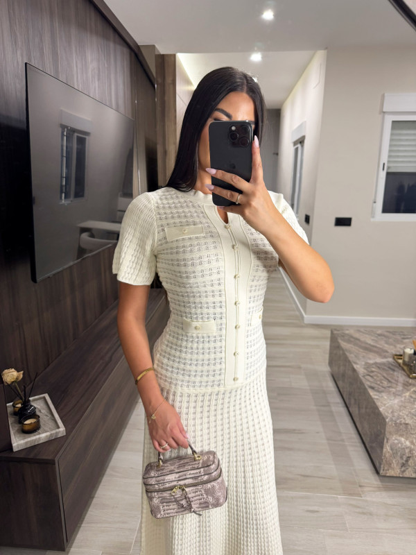 VESTIDO SANDRO EXCLUSIVO - BEIGE