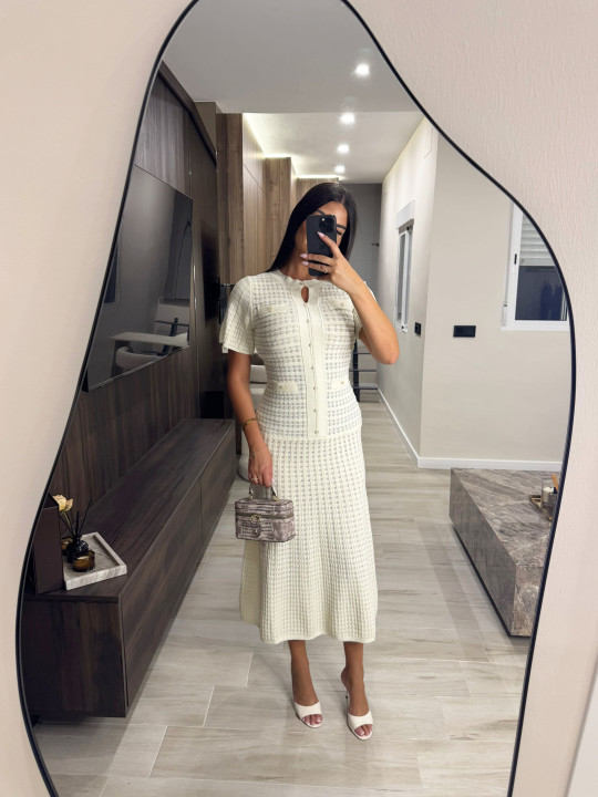 VESTIDO SANDRO EXCLUSIVO - BEIGE