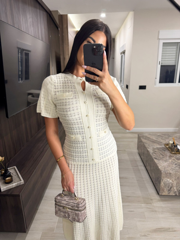 VESTIDO SANDRO EXCLUSIVO - BEIGE