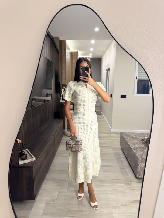 VESTIDO SANDRO EXCLUSIVO - BEIGE