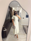 VESTIDO SANDRO EXCLUSIVO - BEIGE