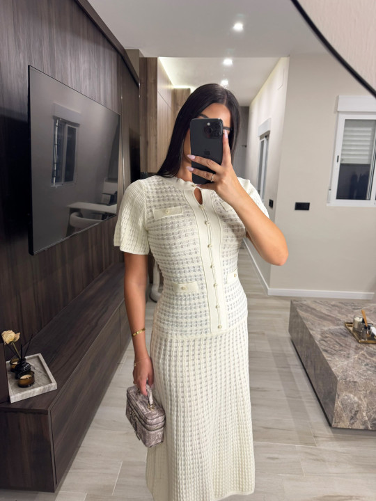 VESTIDO SANDRO EXCLUSIVO - BEIGE
