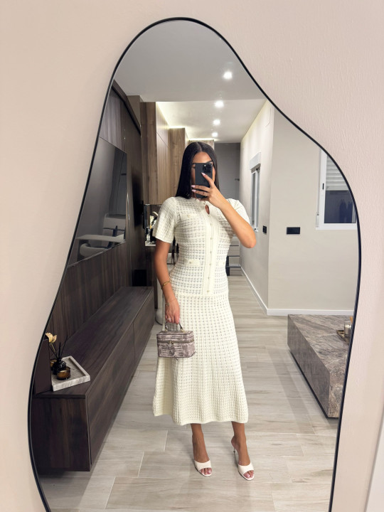 VESTIDO SANDRO EXCLUSIVO - BEIGE
