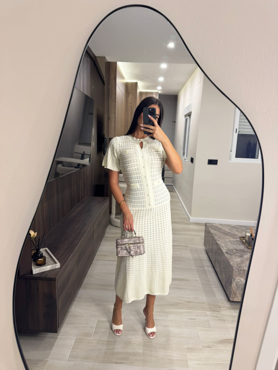 VESTIDO SANDRO EXCLUSIVO - BEIGE