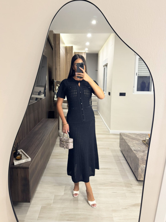 VESTIDO SANDRO EXCLUSIVO - NEGRO