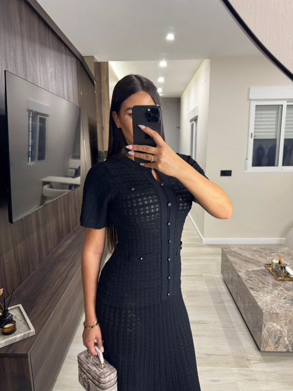 VESTIDO SANDRO EXCLUSIVO - NEGRO