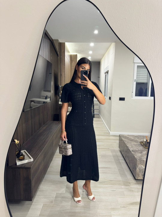 VESTIDO SANDRO EXCLUSIVO - NEGRO