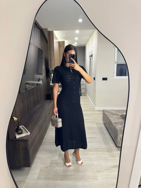 VESTIDO SANDRO EXCLUSIVO - NEGRO