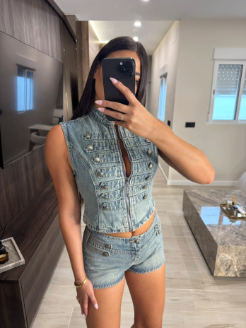 CONJUNTO MINI BOTONES EXCLUSIVO - DENIM