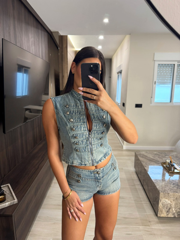 CONJUNTO MINI BOTONES EXCLUSIVO - DENIM