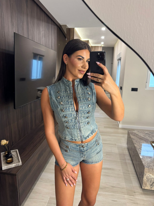 CONJUNTO MINI BOTONES EXCLUSIVO - DENIM