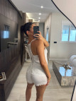 PIJAMA SATINADO PREMIUM - BLANCO