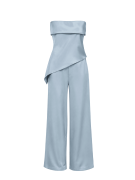 CONJUNTO CAMILLE - CELESTE SATINADO