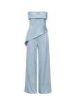 CONJUNTO CAMILLE - CELESTE SATINADO