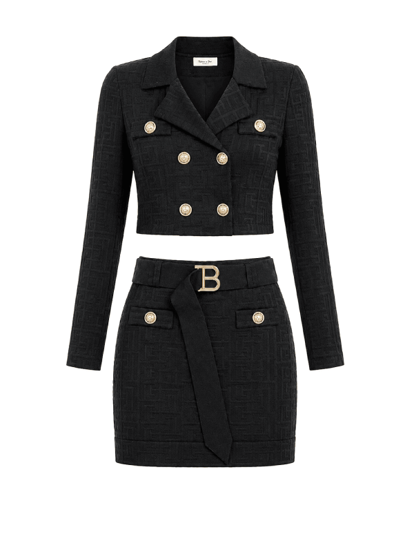 CONJUNTO BALMAIN PREMIUM - NEGRO