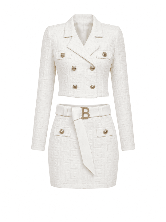 CONJUNTO BALMAIN PREMIUM - BLANCO