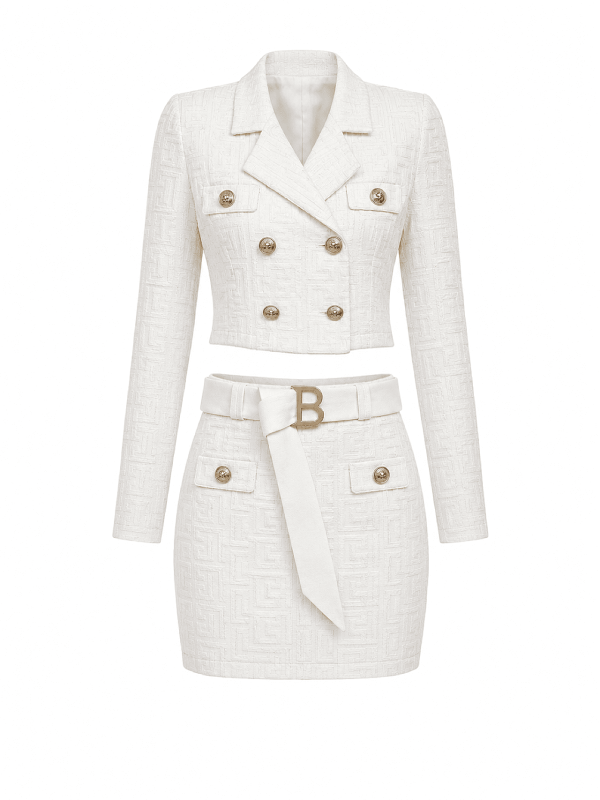 CONJUNTO BALMAIN PREMIUM - BLANCO