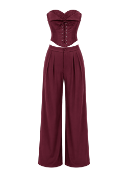 CONJUNTO ALESSIA - BURDEOS