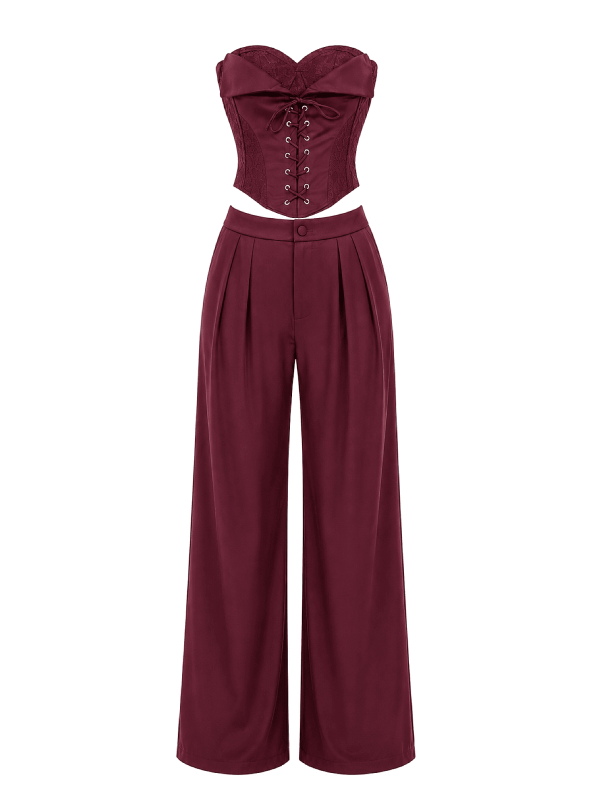 CONJUNTO ALESSIA - BURDEOS